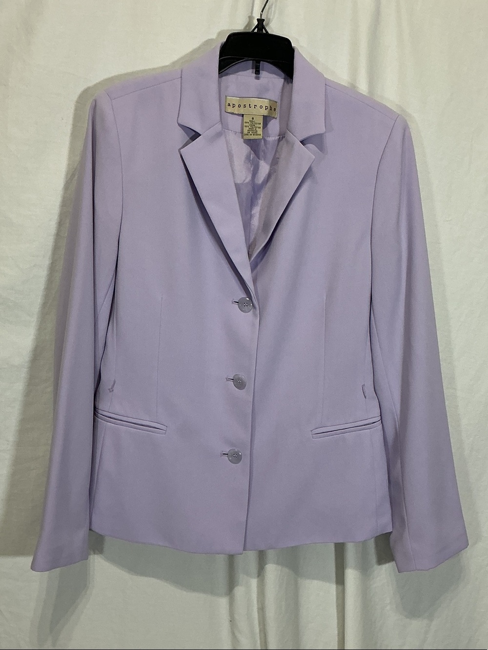 🌼Vintage 90’s🌼 Apostrophe Lilac Women's Tailored Blazer Jacket